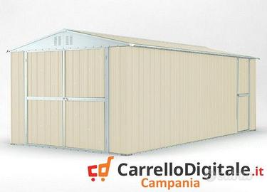 Box garage auto in Acciaio 327x611cm 19mq avorio