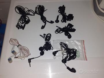 7 cavi auricolari cuffie vintage cellulari vecchi