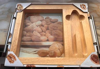 Vassoio porta noci porta schiaccianoci