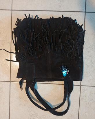 Borsa camoscio boho chic