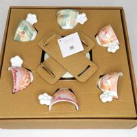 Thun - Set 6 tazzine caffè in porcellana Bloomia