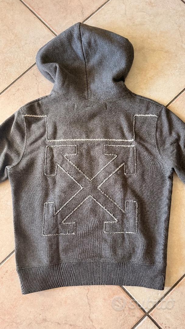 Off White Felpa Zaino Con Cappuccio Off White Felpa, Taglia S