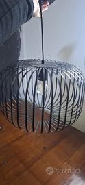LAMPADARIO NERO FERRO NUOVO