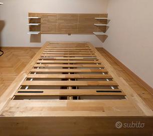 Letto e testata Ikea Mandal piazza e mezzo