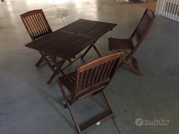 Set Giardino Legno Acacia FSC - Rettangolare