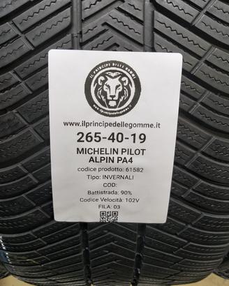 2 GOMME 265 40 19 MICHELIN A61582