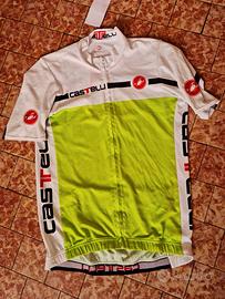 Maglia CICLISMO ORIGINALE NUOVA castelli fluo TG.L