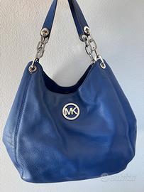 Borsa Michael Kors in pelle blu