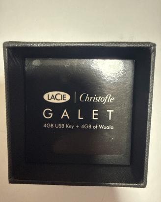 Chiavetta USB in argento Christofle x LaCie Galet