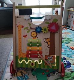 Carrellino Primi passi in legno, Classic World