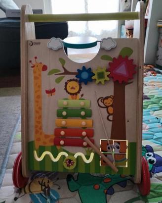 Carrellino Primi passi in legno, Classic World