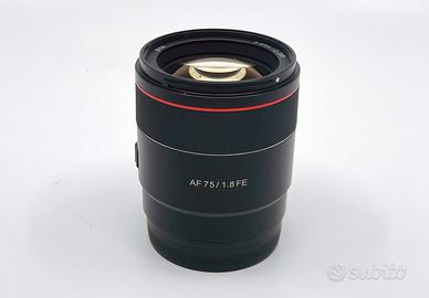 OBIETTIVO FULLFRAME SAMYANG AF 75MM FE F/1.8 PER