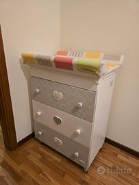 cassettiera fasciatoio bagnetto foppapedretti  