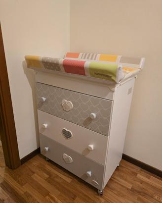 cassettiera fasciatoio bagnetto foppapedretti  