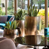 Vasi da giardino Couple Mod in oro 43x43x43cm