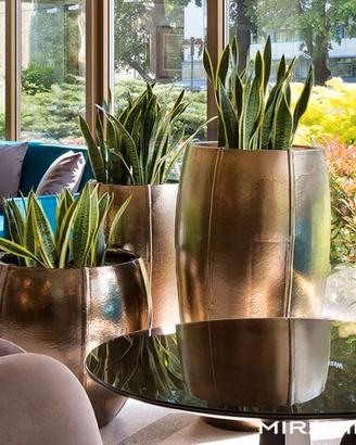 Vasi da giardino Couple Mod in oro 43x43x43cm