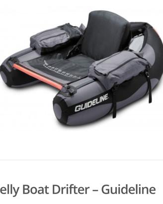 Belly boat guideline drifter