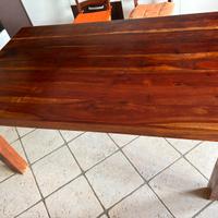 Tavolo in vero legno teak più 4 sedie