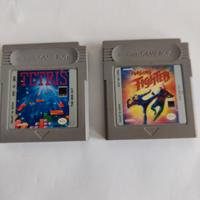 Tetris e Raging Fighters cartucce game boy