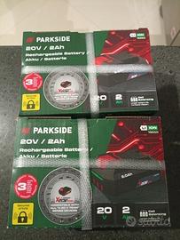2 batterie 2ah 20v parkside 