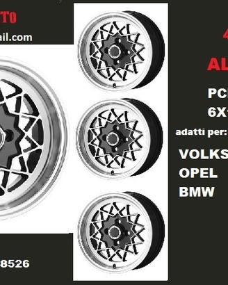 Cerchi allycat 6x 13 et16 4x100 vw opel bmw