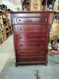 Cassettiera in legno palissandro inizio '900