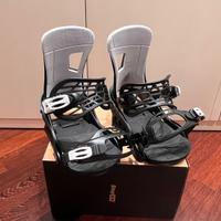 Attacchi Snowboard Burton neri/bianchi