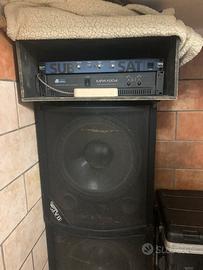 2 Subwoofer DAP AUDIO + Finale DB MPA 1004 + cross