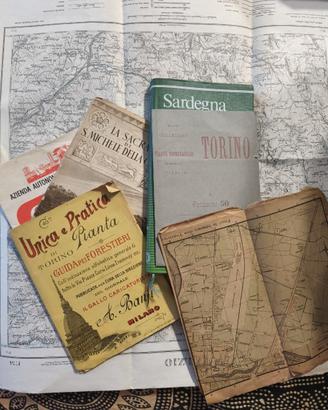 lotto documenti turistici vintage