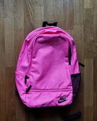 Nike zaino rosa con logo nero