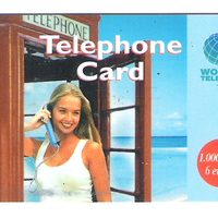 2 schede telefoniche World Telecom Spagna 2000