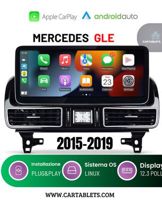 MERCEDES GLE 12.3 linux Carplay android AuTO