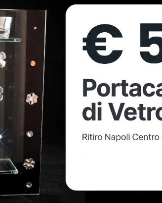 Porta candela di vetro 