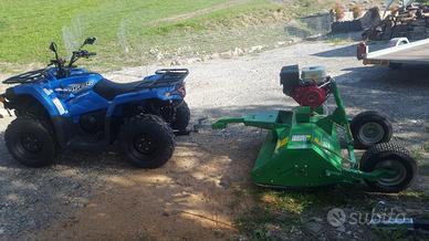 Trinciatrice con Motore - Traino Quad ATV Trattori