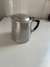 Bollitore latte vintage in alluminio puro
