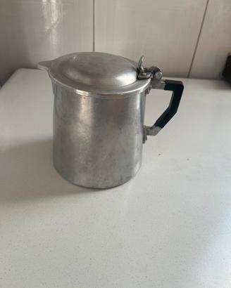 Bollitore latte vintage in alluminio puro