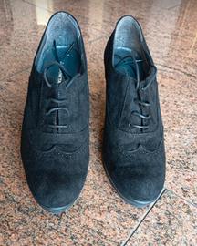 Scarpe donna nere camoscio