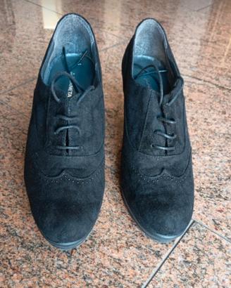 Scarpe donna nere camoscio