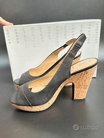 Sandali pelle GEOX con zeppa