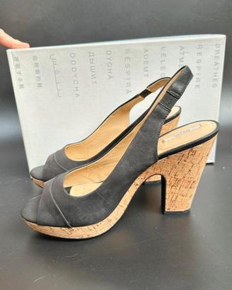 Sandali pelle GEOX con zeppa