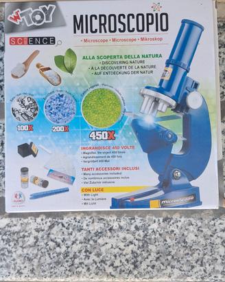 microscopio giocattolo per bambini