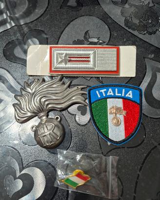 bandiera  italiana  è  alamari  scudetto italia 