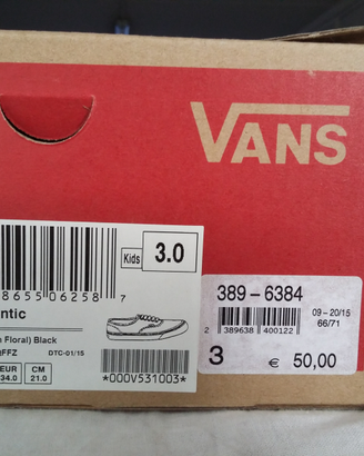 Scarpe bimba Vans nr 34