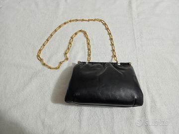 BORSA A TRACOLLA IN VERA PELLE-DA GALA