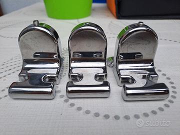 set 3 appendini metallo argentato