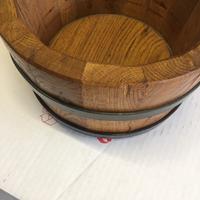 Vaso , sottovaso , botte in legno