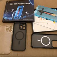 3 cover + pellicola iPhone 16 pro max