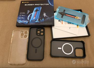 3 cover + pellicola iPhone 16 pro max