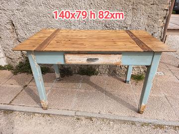 vecchio tavolo shabby industrial 