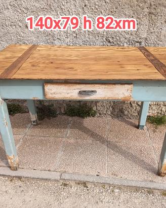 vecchio tavolo shabby industrial 